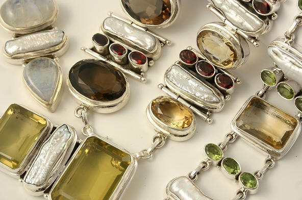 silver gemstone jewellery